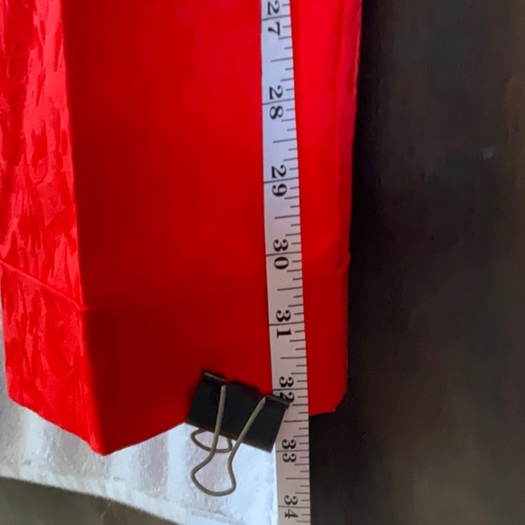 New York & Company Orange 3 Piece Knee-length Pencil Skirt, Blazer and Pant Set - Picture 12 of 15